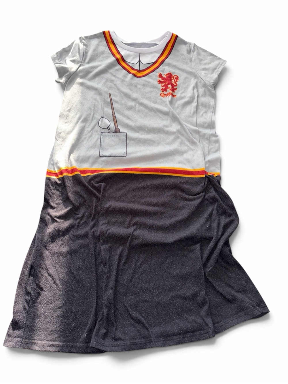 Girl’s Harry Potter Hogwarts Gryffindor House Uniform Short Sleeve Nightgown